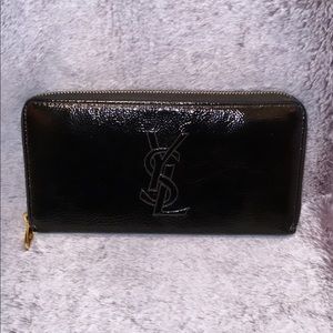 AUTHENTIC Patent Belle De Jour Zip Around Wallet